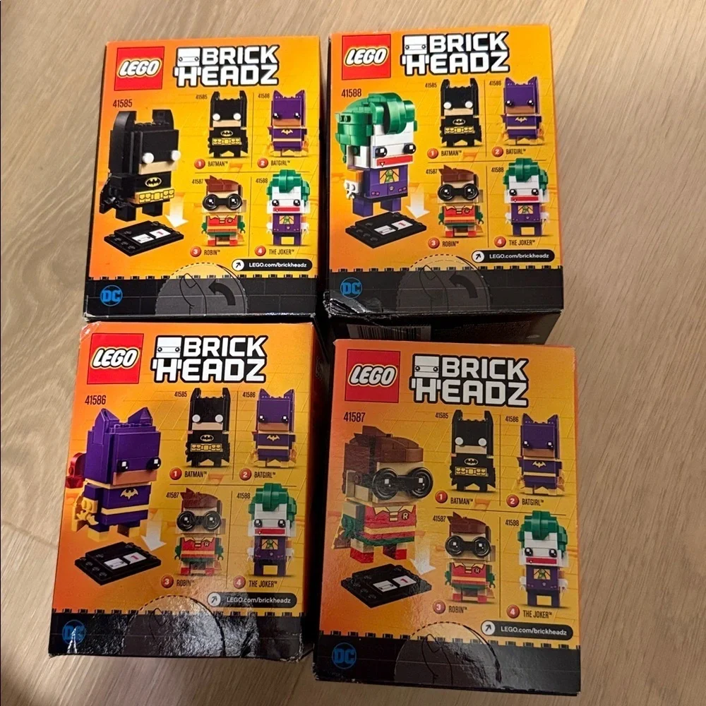 Lego Brick Headz DC universe set Batman, robin, joker, batgirl new in sealed box